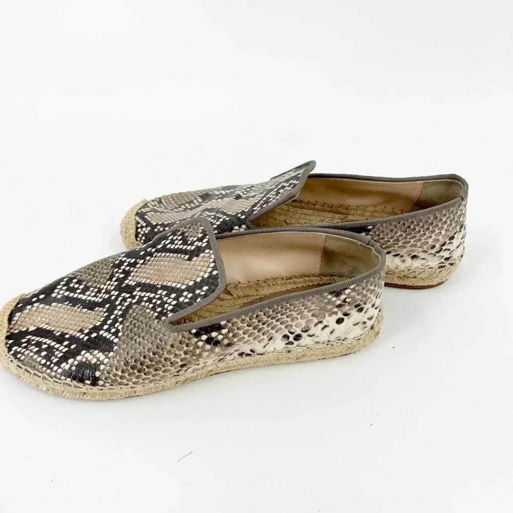 ✅ Elyse‎ Walker Flats Blair Espadrille Snake Slip On SIZE 40